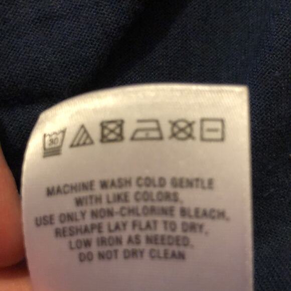 Anthropologie Meadow Rue Cottagecore Boho Hippie Blue Graphic Floral Summer Top - Picture 8 of 8